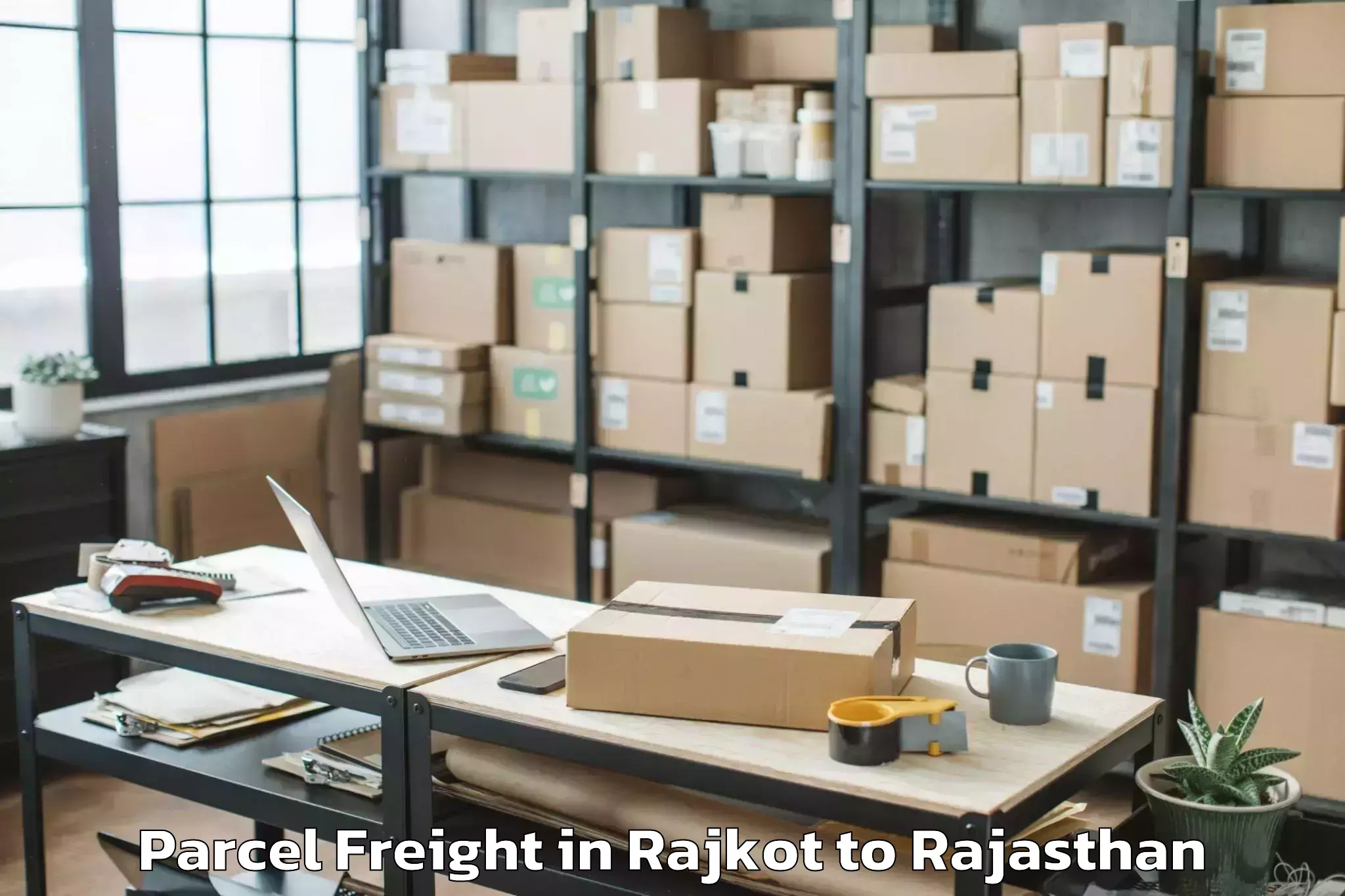 Trusted Rajkot to Jaitaran Parcel Freight